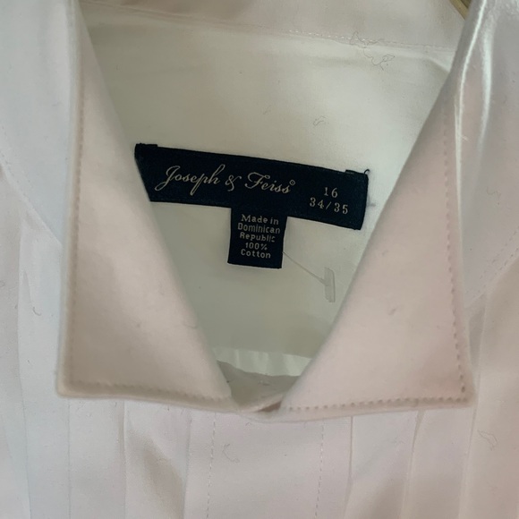 NEW Joseph & Feiss Tuxedo Shirt 16 34/35 - Picture 3 of 7